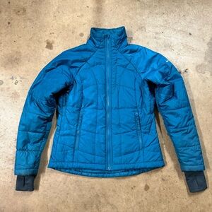 Columbia Interchange Puffer Jacket Size S Light Blue Teal